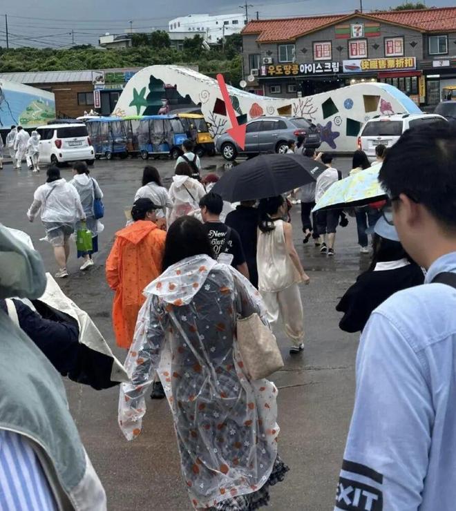 汪峰森林北济州岛度假男方为女友贴心撑伞真爱既视感